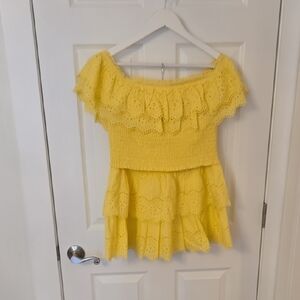 Lilly Pulitzer Sunshine Yellow Skirt And Top